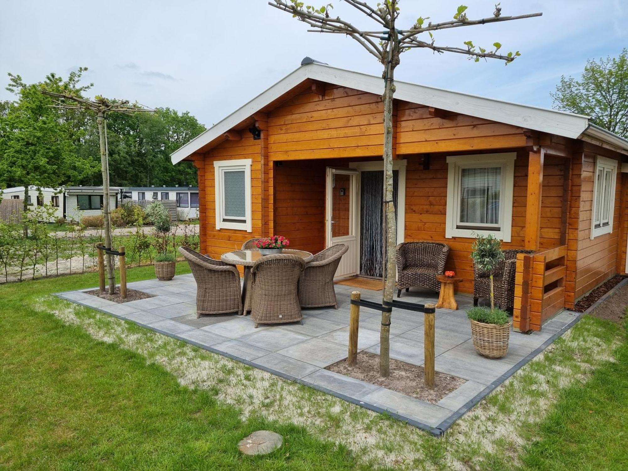 Nieuw - Luxe Blokhut Chalet In Bosrijke Omgeving Anloo Extérieur photo